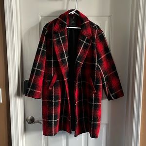Zara plaid  Pea coat